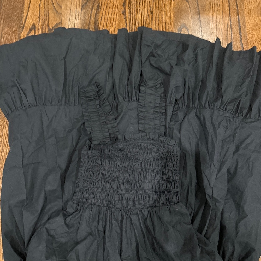 Black midi dress